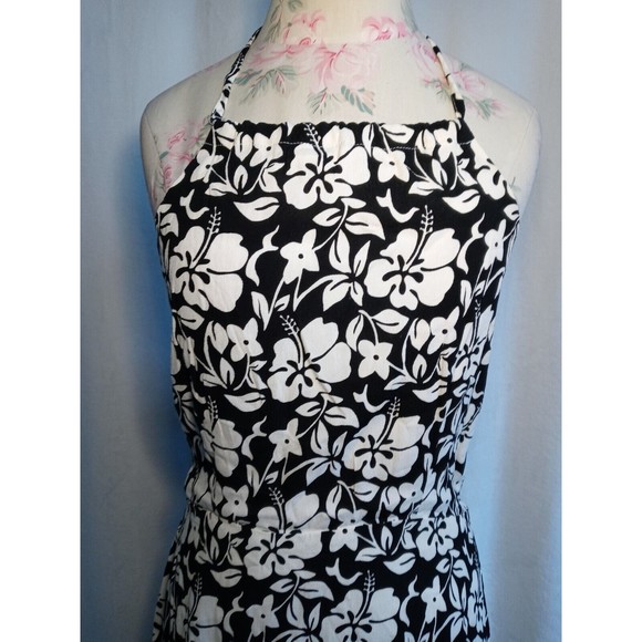 Faithfull the Brand Gaia Behati Floral Mini Dress Black White Lined Size 8/L NWT - Picture 5 of 15